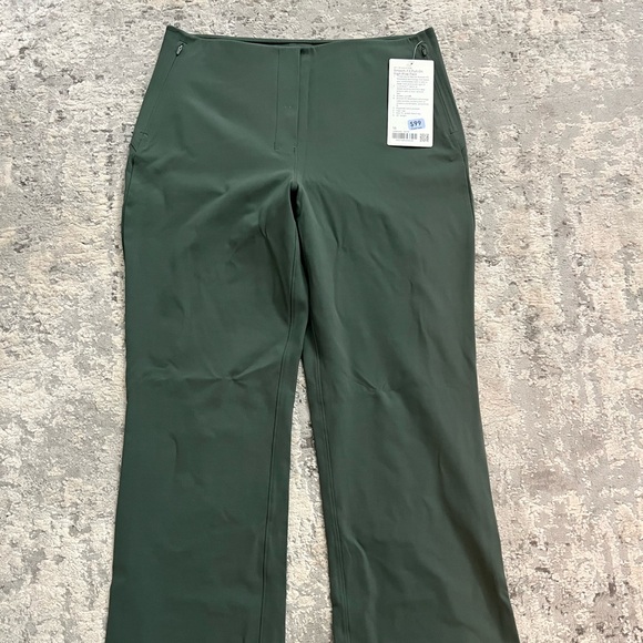 NWT lululemon size 10 smooth fit pull on high rise pant dark forest - Picture 1 of 3
